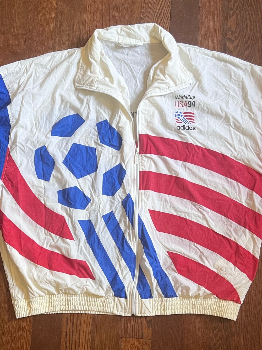 Vintage adidas World Cup Soccer 1994 USA Windbreaker Jacket - 3XL